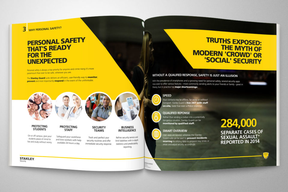 staff and client sales brochure